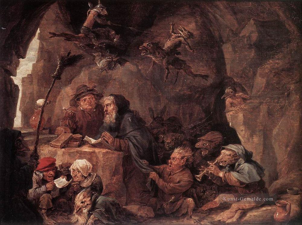 Versuchung des St Anthony David Teniers der Jüngere Ölgemälde